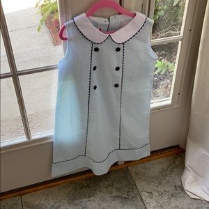 Baby blue seersucker dress